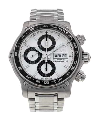 Ebel 1911 Discovery Silver Baton Dial Bracelet Strap